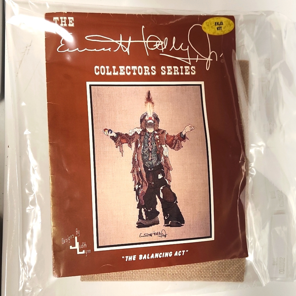 The Balancing Act Emmett Kelly, Judith Lynn, Pattern Leaflet, needle point